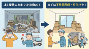 ゴミ屋敷からの引っ越しはどう進める？業者に断られる理由と安く退去する手順